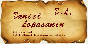 Daniel Lopašanin vizit kartica